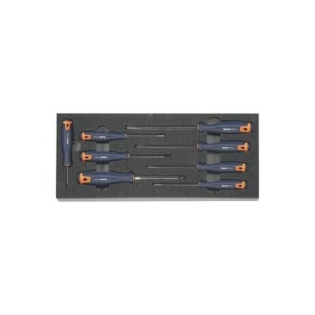 Garant 8 Pc Phillips and Slotted Screwdriver Set in Foam 955221 8